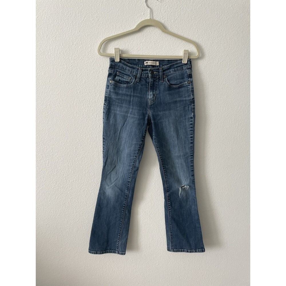 Levi’s 515 Bootcut Jeans Women’s W27/L30 Blue Denim Flare Y2K Stretch Western